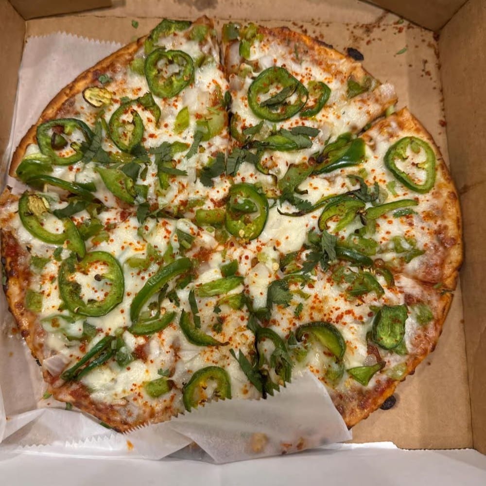 Masala Veggie Pizza.
