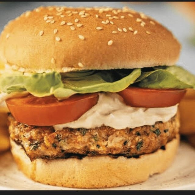 Paneer Tikka Burger.