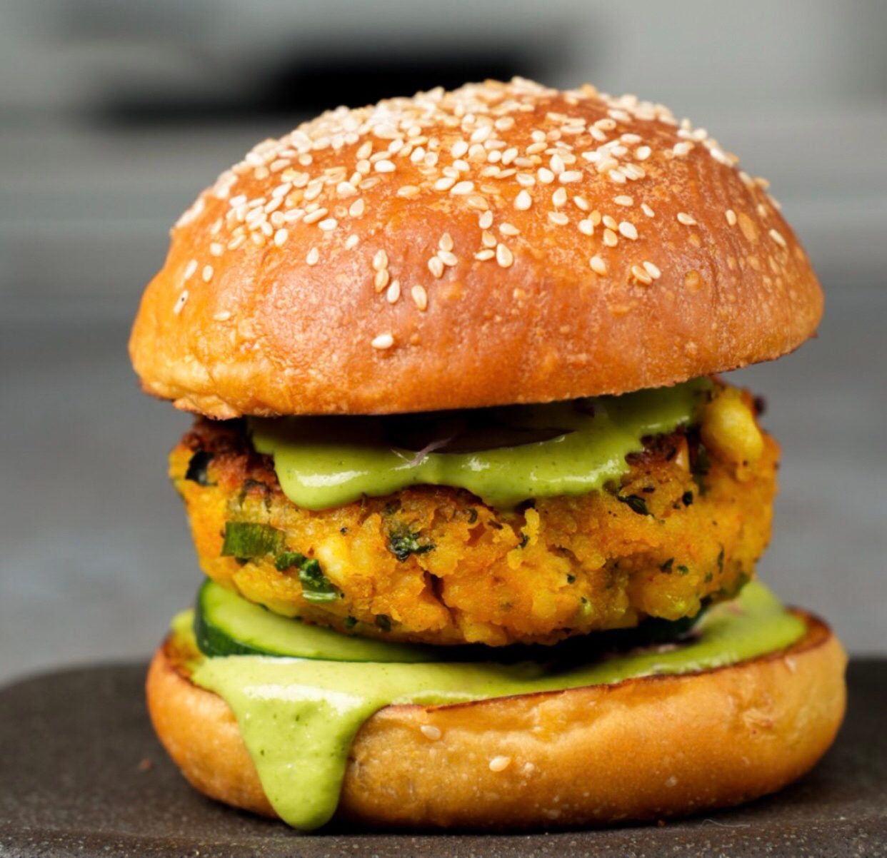 Butter Chicken Burger.