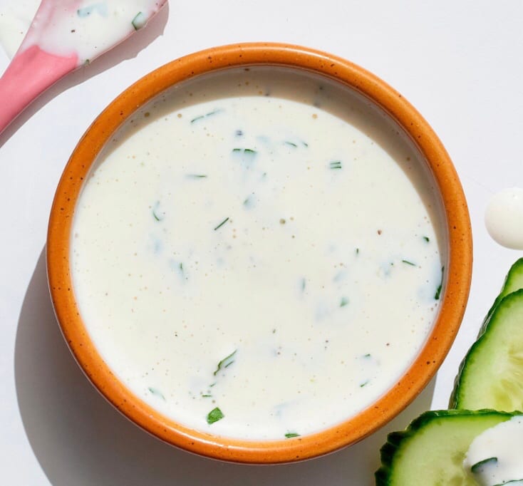 Ranch Dressing Dipping Cup.