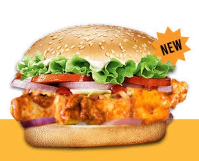 Peri Peri Paneer Burger.