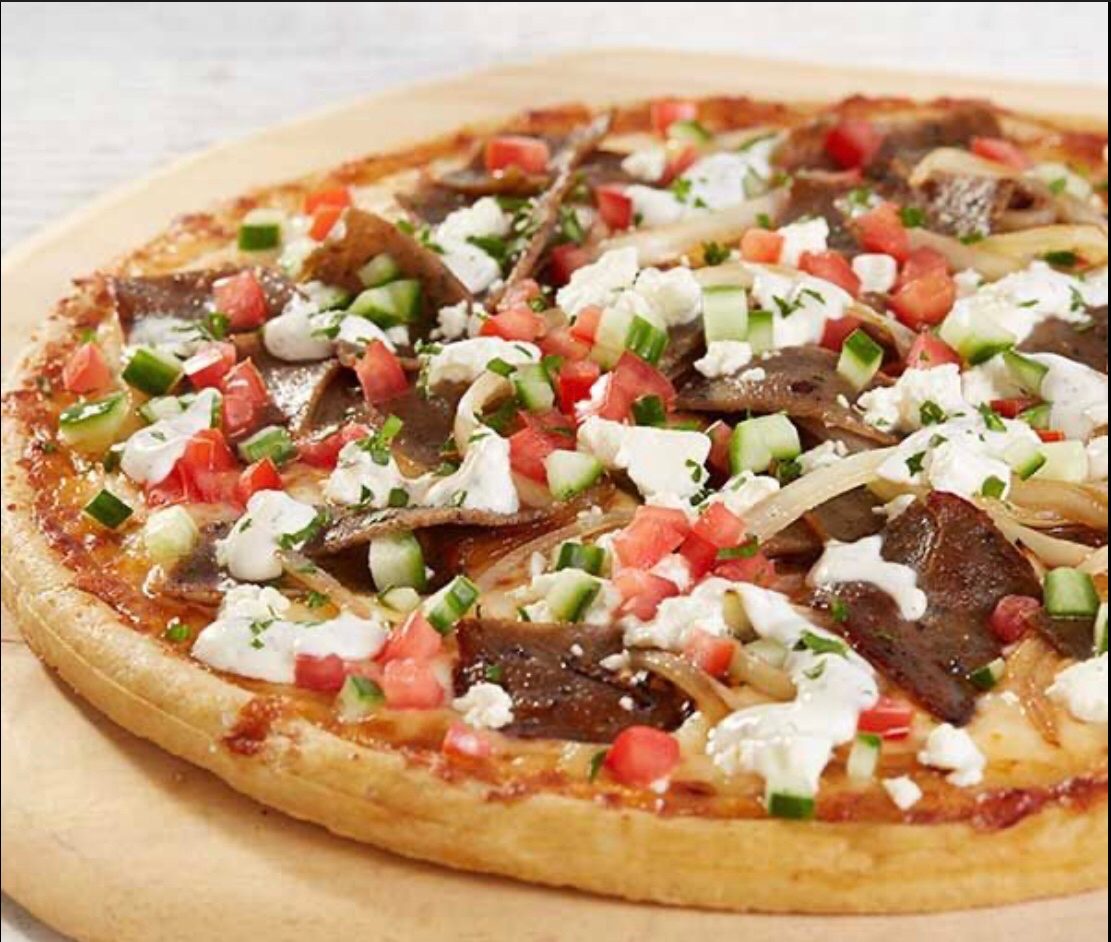 Greek Gyro Pizza.
